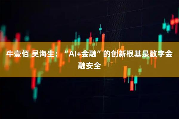 牛壹佰 吴海生：“AI+金融”的创新根基是数字金融安全