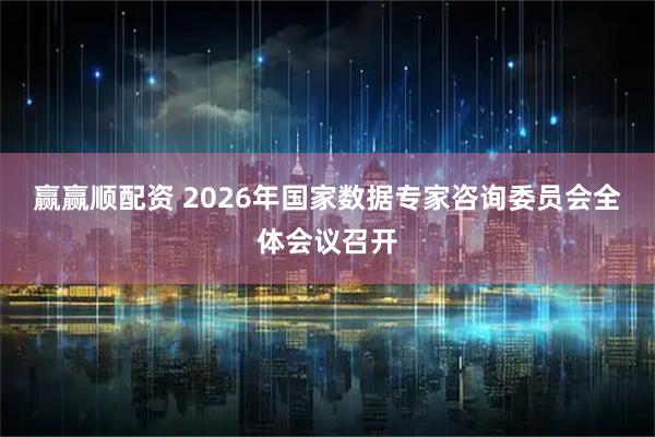 赢赢顺配资 2026年国家数据专家咨询委员会全体会议召开